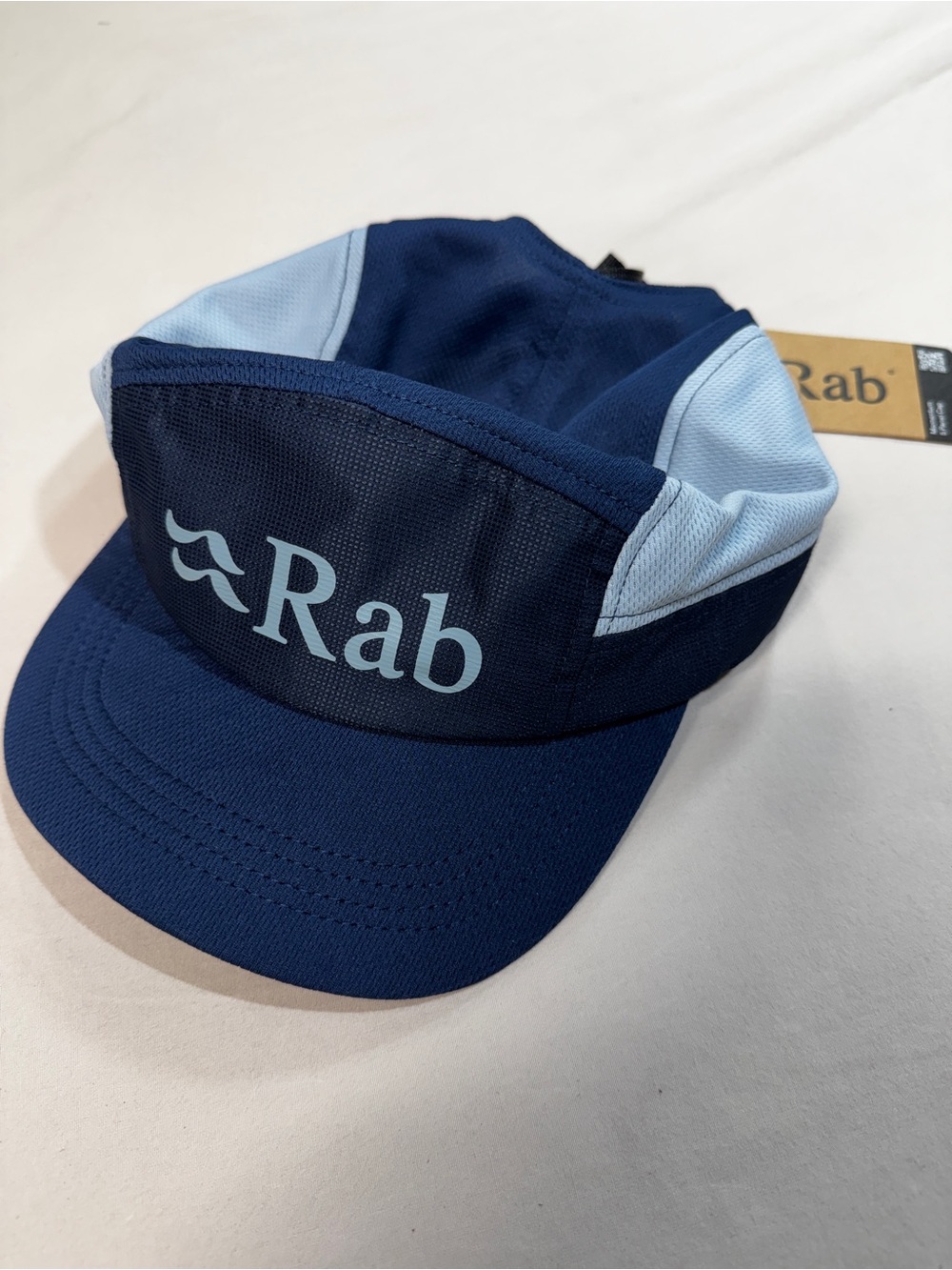 Rab Momentum 5-Panel Cap Hat Breathable Colorblock Blue OS